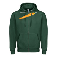 Sports Green SpaceX Rocket Zipper Hoodie - artisFamous