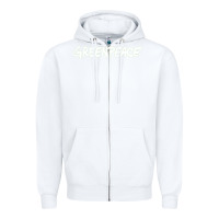 White Greenpeace Zipper Hoodie - artisFamous