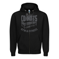 Black Sarah Connor's Club - Gym & Fitness Zipper Hoodie - artisFamous
