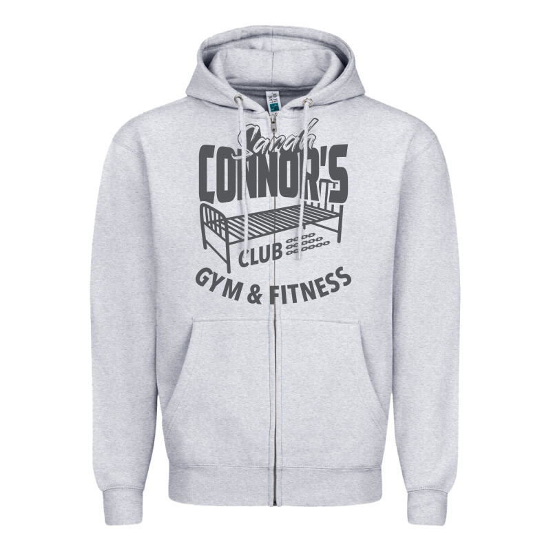 Sarah Connor's Club - Gym & Fitness Zipper Hoodie by artisFamous | Teevron