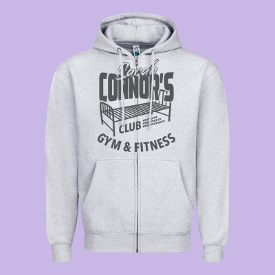 Sarah Connor's Club - Gym & Fitness Zipper Hoodie Designed By Artisfamous