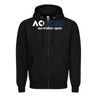 Black australian open Zipper Hoodie - artisFamous