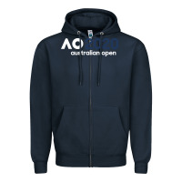 Navy australian open Zipper Hoodie - artisFamous