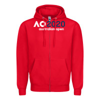 Red australian open Zipper Hoodie - artisFamous