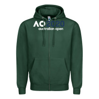 Sports Green australian open Zipper Hoodie - artisFamous