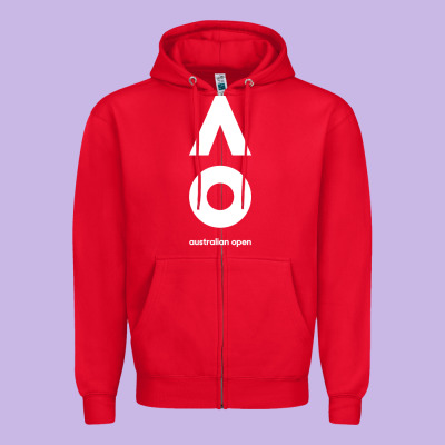 Australian Open Zipper Hoodie Designed By Artisfamous