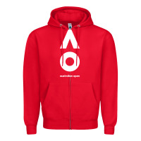 Red australian open Zipper Hoodie - artisFamous