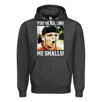 Charcoal Heather sandlot me smalls Zipper Hoodie - artisFamous