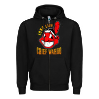 Black long live chief wahoos Zipper Hoodie - artisFamous