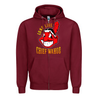 Burgundy long live chief wahoos Zipper Hoodie - artisFamous