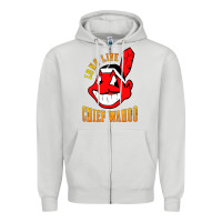 Dove Grey long live chief wahoos Zipper Hoodie - artisFamous