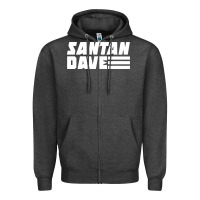 Charcoal Heather Santan Dave Zipper Hoodie - artisFamous