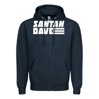 Navy Santan Dave Zipper Hoodie - artisFamous
