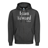 Charcoal Heather team edward twilight Zipper Hoodie - artisFamous