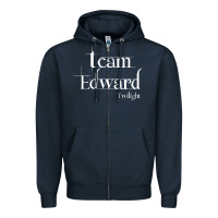 Navy team edward twilight Zipper Hoodie - artisFamous