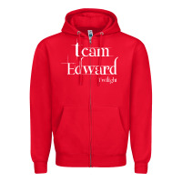 Red team edward twilight Zipper Hoodie - artisFamous