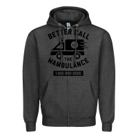 Charcoal Heather wambulance Zipper Hoodie - artisFamous