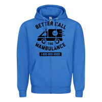 True Royal wambulance Zipper Hoodie - artisFamous