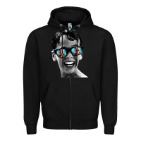 Black squints Zipper Hoodie - artisFamous