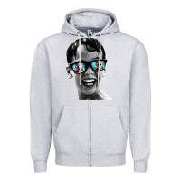 Heather Grey squints Zipper Hoodie - artisFamous