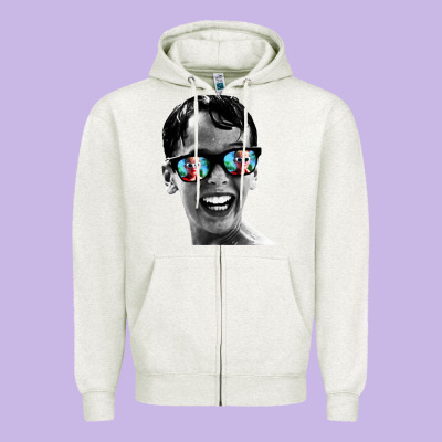 Squints Zipper Hoodie Designed By Artisfamous