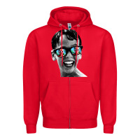Red squints Zipper Hoodie - artisFamous