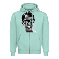 Seafoam squints Zipper Hoodie - artisFamous