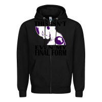 Black even my final form Zipper Hoodie - artisFamous