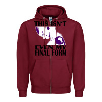 Burgundy even my final form Zipper Hoodie - artisFamous