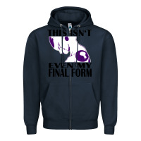 Navy even my final form Zipper Hoodie - artisFamous