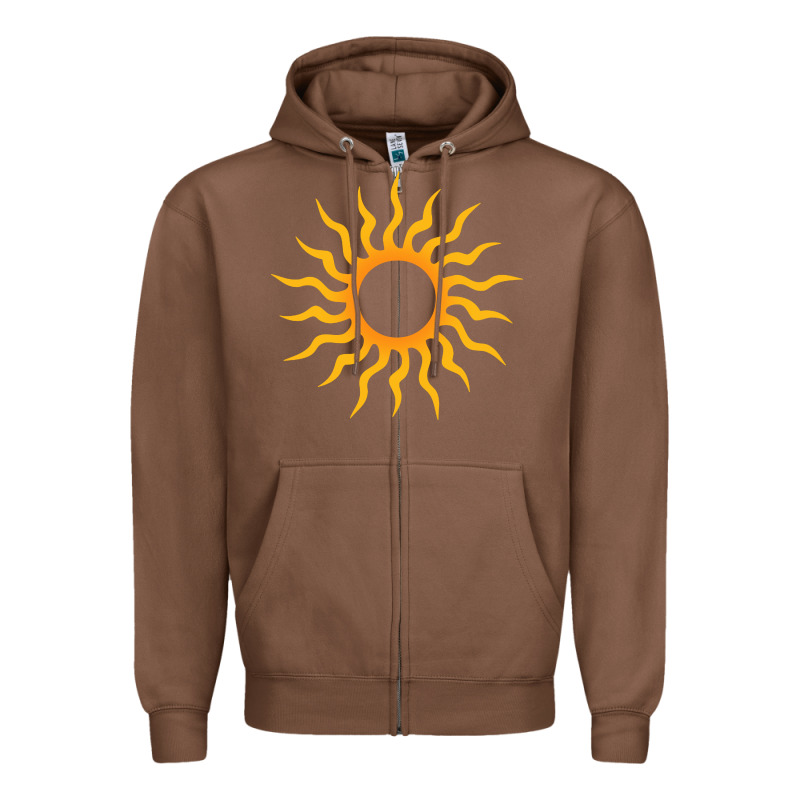 Tribal Sun Zipper Hoodie by artisFamous | Teevron