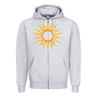 Heather Grey tribal sun Zipper Hoodie - artisFamous