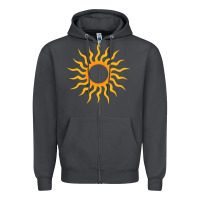 Smoke tribal sun Zipper Hoodie - artisFamous