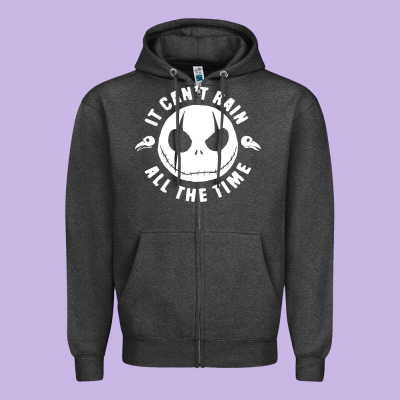 Jack Crow Funny Helloween Zipper Hoodie Designed By Artisfamous