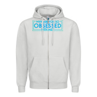 Dove Grey why are you so obsessed with me Zipper Hoodie - artisFamous