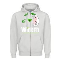 Dove Grey wicked halloween Zipper Hoodie - artisFamous