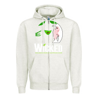 Oatmeal Heather wicked halloween Zipper Hoodie - artisFamous