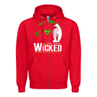 Red wicked halloween Zipper Hoodie - artisFamous