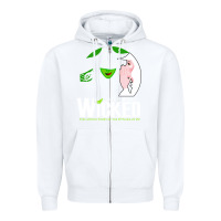 White wicked halloween Zipper Hoodie - artisFamous