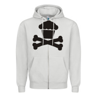 Dove Grey johnny cupcakes funny skull Zipper Hoodie - artisFamous