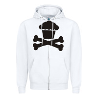 White johnny cupcakes funny skull Zipper Hoodie - artisFamous