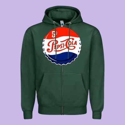 Drink Soda Zipper Hoodie Designed By Artisfamous