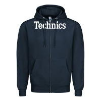 Navy technics essential Zipper Hoodie - artisFamous