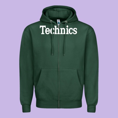 Technics Essential Zipper Hoodie Designed By Artisfamous
