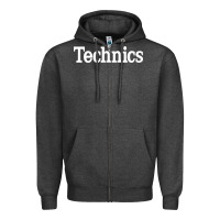 Charcoal Heather technics essential Zipper Hoodie - artisFamous
