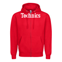 Red technics essential Zipper Hoodie - artisFamous