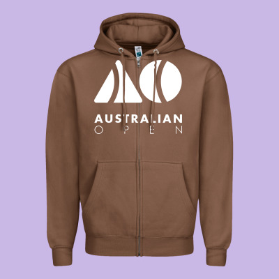 Australian Open Zipper Hoodie Designed By Artisfamous