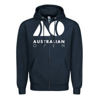 Navy Australian Open Zipper Hoodie - artisFamous