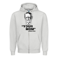 Dove Grey your mom  Sigmund Freud Zipper Hoodie - artisFamous