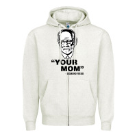 Oatmeal Heather your mom  Sigmund Freud Zipper Hoodie - artisFamous